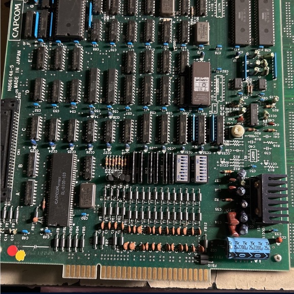 Vintage Tiger Road Capcom Romstar Arcade Game PCB Board Jamma Cx3 - Picture 9 of 11